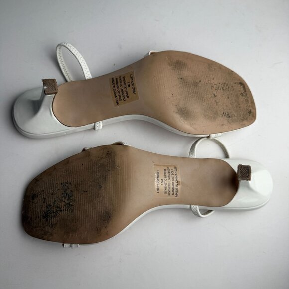 Steven Madden Kitten Heel Loft White Patent Size 7.5 - Picture 4 of 10